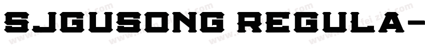 SJgusong Regula字体转换